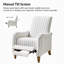 Fauteuil inclinable Arathi Farmhouse avec pieds en bois massif-255066889