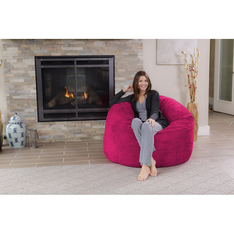 Bean Bag Chair - Shredded Memory Foam Filled Round Furniture Bean Bag Chair with Removable and Machine Washable Cover - Bean Bag Sofa Lounge Chair with Soft Micro Fiber Cover  - Bean Bags in Multiple Colors and Sizes