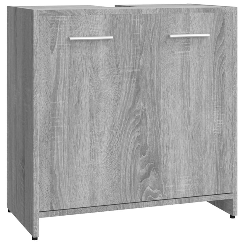 Kardel 60cm Single Bathroom Vanity Base Only, Grey Sonoma