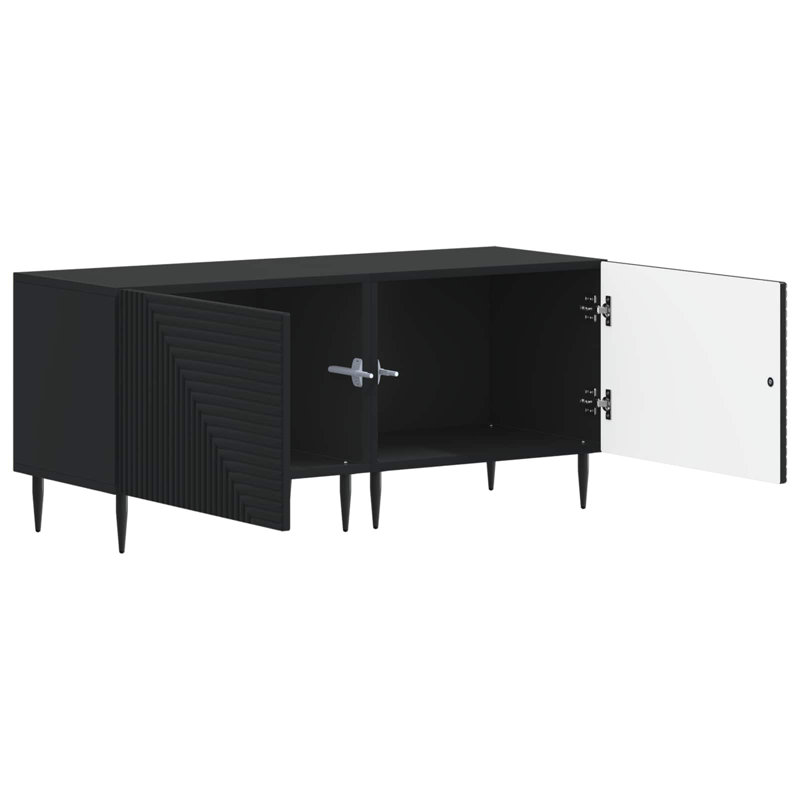 Unfinished with Fireplace Included, Black