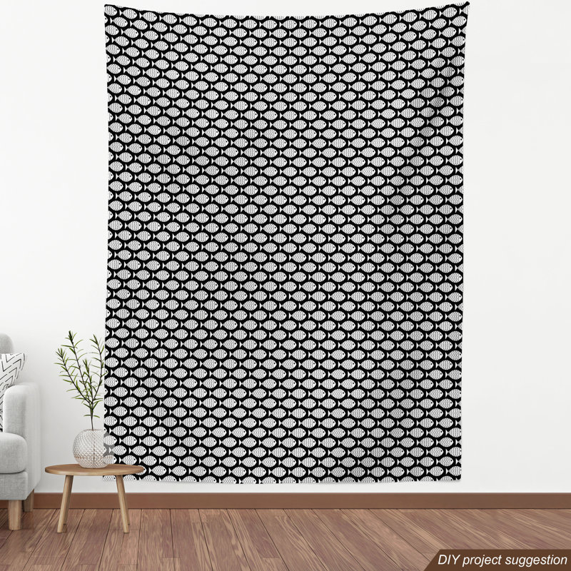 Tissu marin répétitif, H 36 po x l 58 po x P 1 po