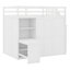 Lit mezzanine avec garde-robe, bureau et tablettes-1568461756