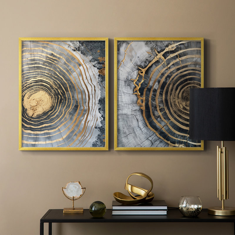 Série ABSTRACT CCLV - reproduction encadrée de qualité supérieure - prête à être accrochée - aucun clou requis - aucun clou requis