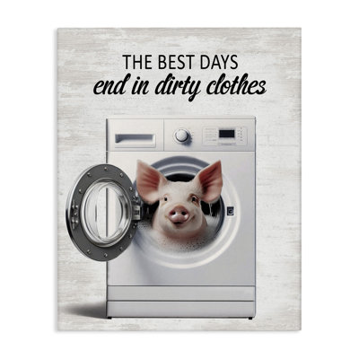 Toile Best Days & Dirty, design par Lettré et doublé