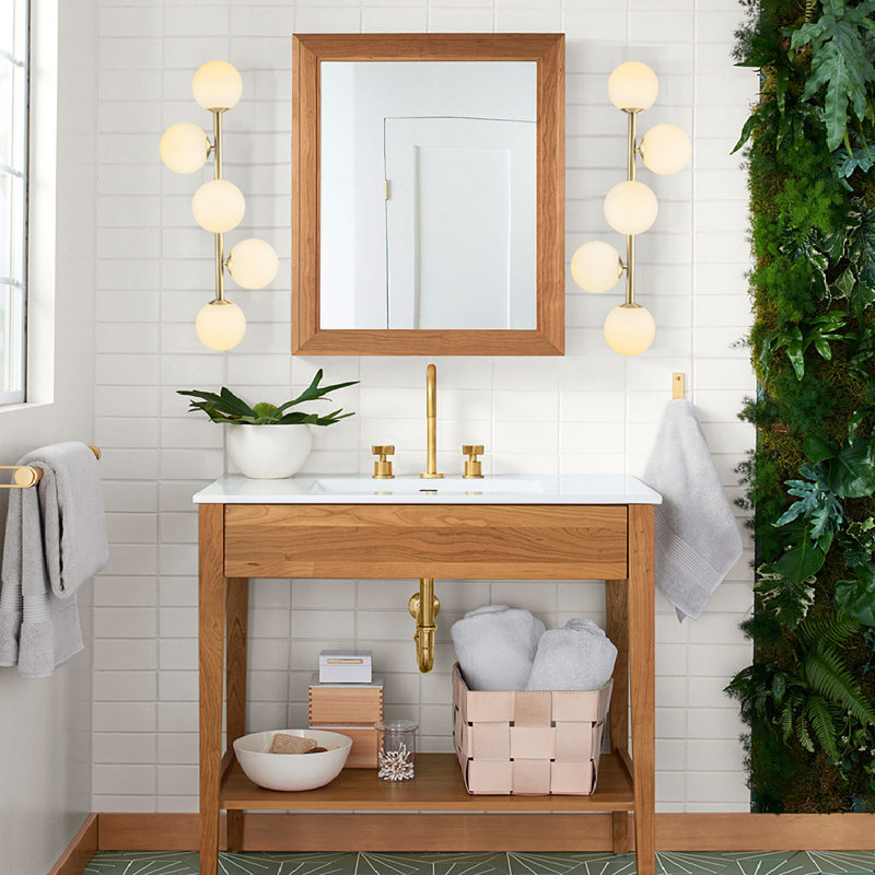 Johnnell 5 - Light Dimmable Vanity Light, Gold