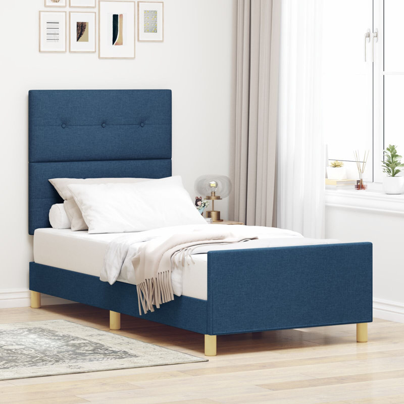 Bed Frame, 83 x 207 cm, Blue