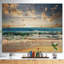 Paysage marin «Cloudy Sky and Vibrant Blue Sea», impression-35061375-35061384