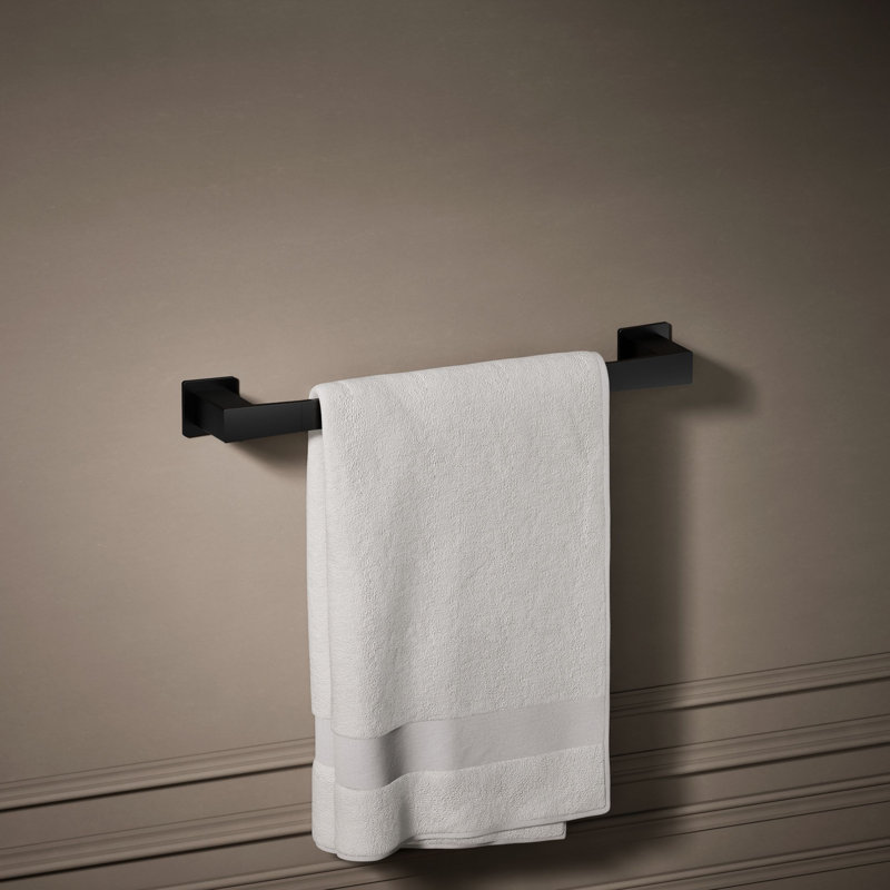 Honesty Towel Bar, 18"W, Matte Black