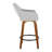Sarah Fixed-Height Fabric Bar & Counter Stool with Bent Wood Legs & Round Footrest-100169897-105493368