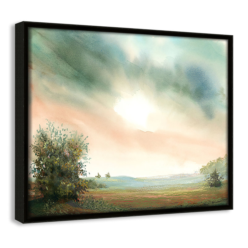 «Valaida Edge Print» par Dena Ann Adams, Espresso, H 9,5 po x l 11,5 po