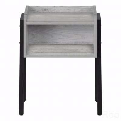 Table d'appoint, table d'appoint, table de bout, table de chevet, lampe, stratifié, métal, contemporain, moderne
