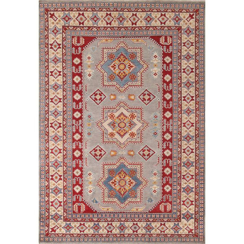 Geometric Kazak Oriental Area Rug