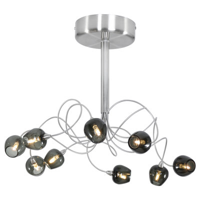 Noan Glass Semi Flush Mount