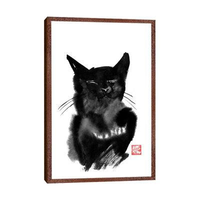 Happy Cat by Péchane - Print on Canvas