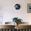 Décoration murale bleue pissenlit 12 po x 12 po