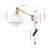Cimarron Iron Plug-in Swing Arm Sconce with USB Charging Port-67638427