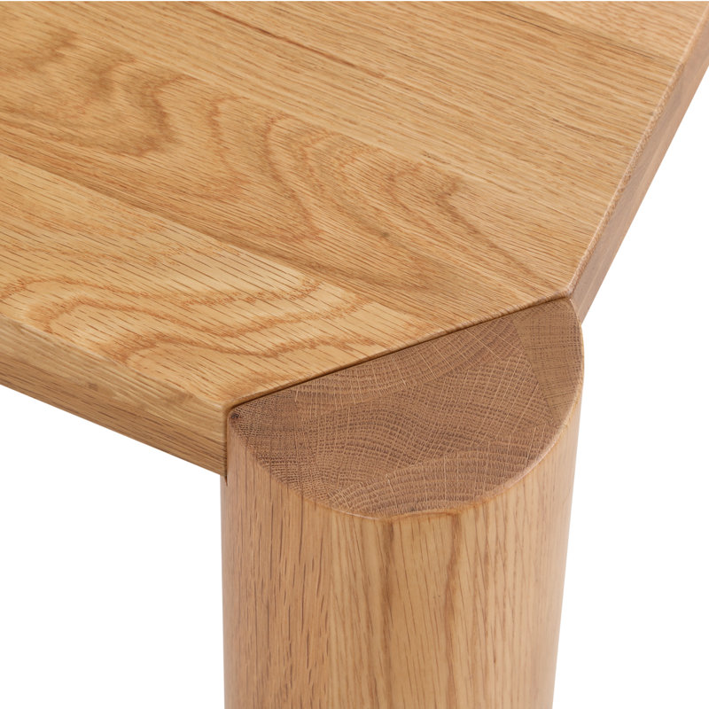 Solid Oak Dining Table, 36" W x 76" L, Natural