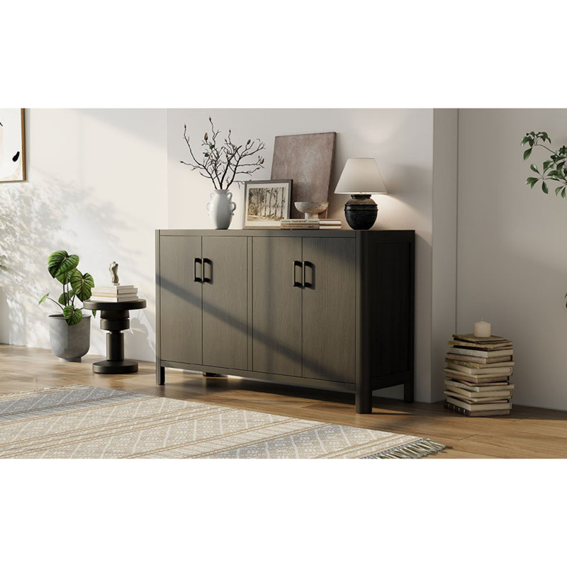 Armoire à 4 portes de style maison de campagne pour vestibule ou petits espaces