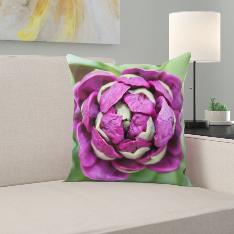 Coussin décoratif rhododendron