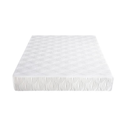 Queen White 8-inch Memory Foam Mattress With Gel, High, Temperature-regulating, Extra Firm Support, Cool Sleep, Design For Relaxed Optional Cover Gel Mattress, Size, White, Support Build -