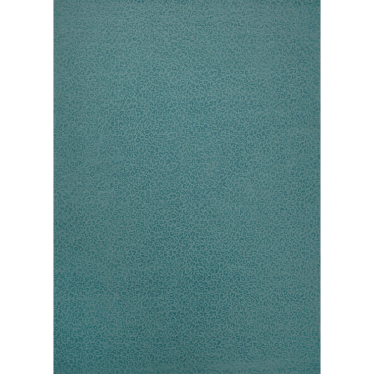 Leopardess Dusty Turquoise Hand-Tufted Responsible Wool Rug