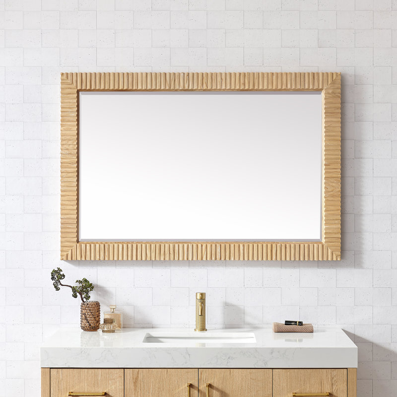 Miroir de salle de bain mural Osaka, 31,9 po x 47,6 po