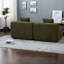 Canapé modulaire en chenille vert modulaire à compression pour la maison
