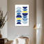 Avery bleu jaune moderne I-108622038