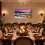 «Christmas Winter Village Sunset Snowy Landscape Church Lights», ensemble de 3 impressions d'art sur toile-1505688950