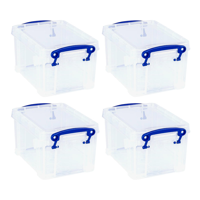  1.6L Storage Container w/Snap Lid & Clip Lock Handle, 8 Pack