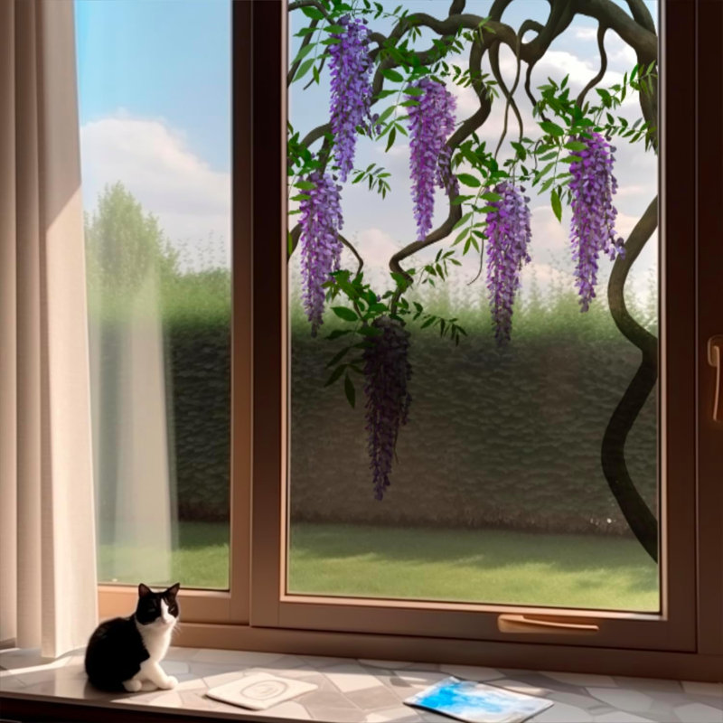 Adhésif décoratif à double face mauve Original