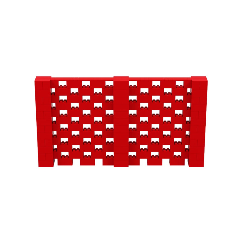 Ensemble mural Everblock, Rouge, H 72 po x l 132 po x P 12 po
