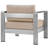 Shore 5 Piece Outdoor Patio Aluminum Sectional Sofa Set-23592985