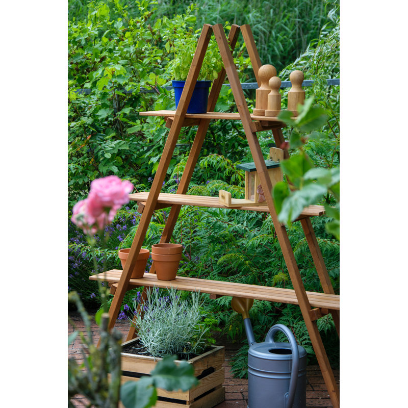 Amauria Wood Weather Resistant Plant Stand