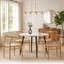 Extendable with Iron Base Dining Table