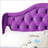 Transitional Purple Upholstered Full Bed