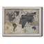 «Souther Modeled World Map», reproduction d'art sur toile-495126392