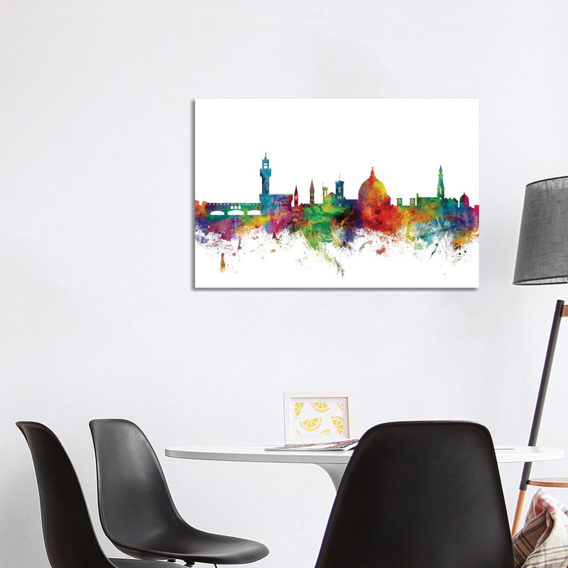 Florence, Italy Skyline by Michael Tompsett - 1 Piece Wrapped Canvas Wall Art, 101.6 cm H x 66.04 cm W x 1.91 cm D