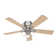 52" Crestfield 5 - Blade Flush Mount Ceiling Fan with Lights and Pull Chains
