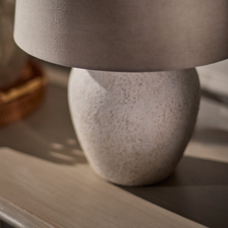 Ceramic Lamp, Yes, Taupe