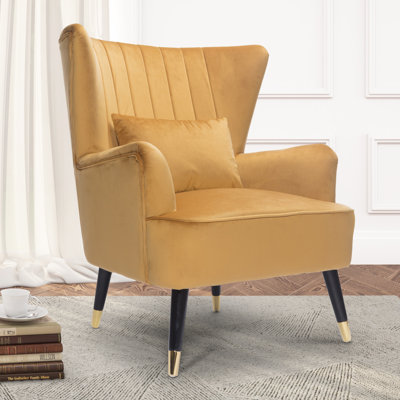 Nettey Upholstered Wingback Chair