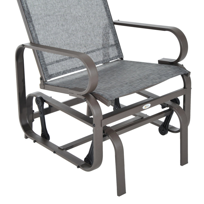 Backyard Glider Chair - Heat , Lightweight, Gray Outdoor Comfortable , Quick-Dry Material,