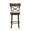 Tabouret de bar pivotant en bois massif de 19,5 po de largeur Hesser, ensemble de 2-1164077196-1164077197