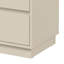 Grande commode à 3 tiroirs en bois beige, table de chevet large moderne avec système coulissant dissimulé, commode à usages multiples pour la chambre à coucher, le salon et le rangement du vestibule