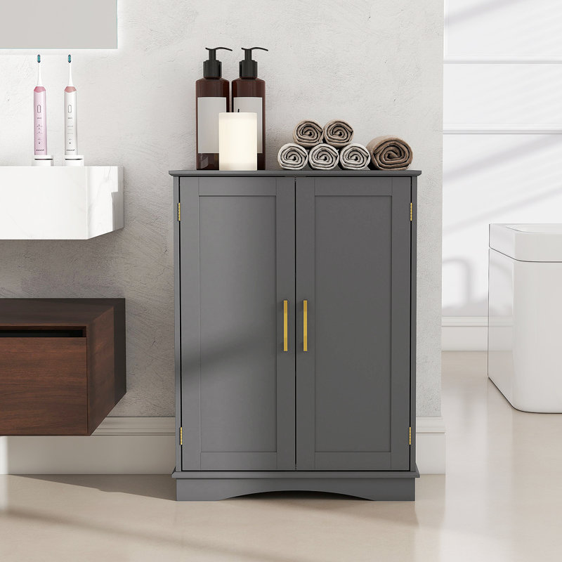 Freestanding Bathroom Cabinet, Grey