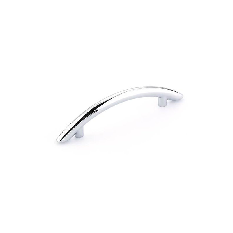 Poignée en arche, Chrome brillant, 3.5"