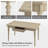 Sara 8-Piece Farmhouse Four Leg Dining Set With Sideboard-114509607