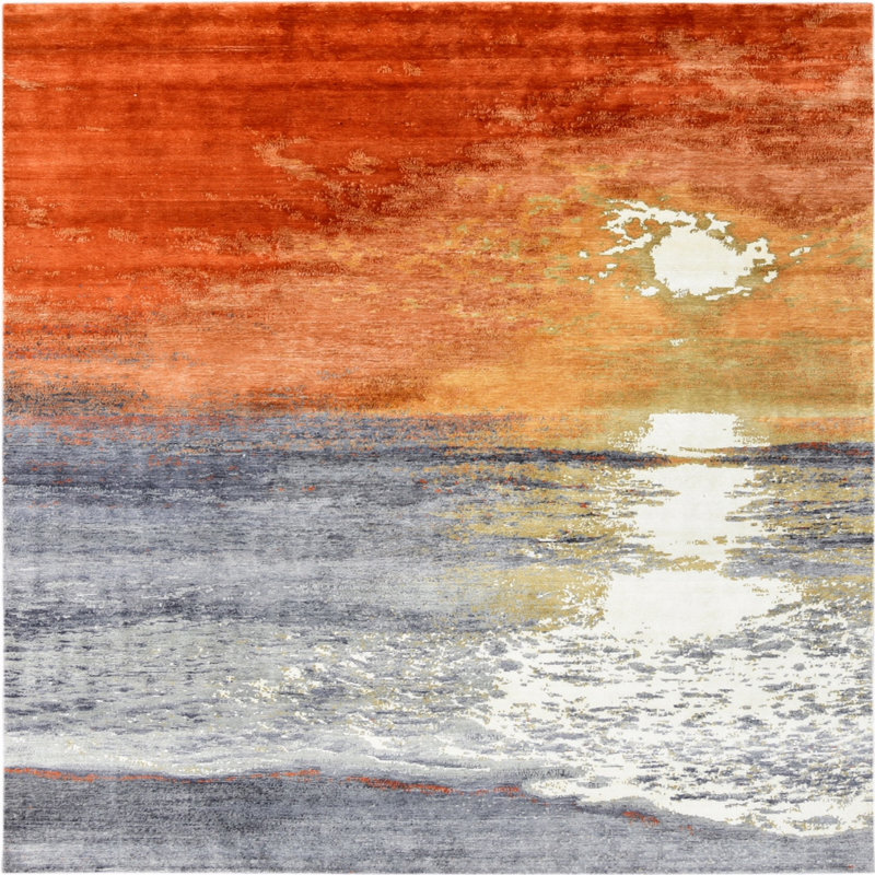 Oriental Indoor Rug, Square 7'