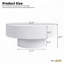 Table basse ronde avec plateau épais de 6,8 po-779390229