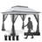 11 Ft. W x 11 Ft. D Pop Up Canopy Patio Gazebo with Mesh Wall-94240914